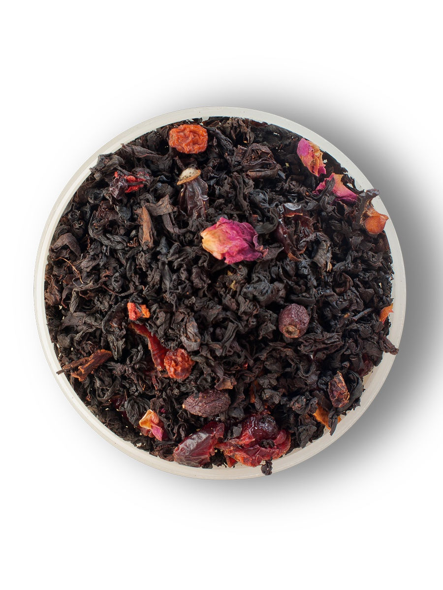 Чай черный байховый листовой с растительным сырьем и ароматом лесных ягод "Дикая ягода" 500 г