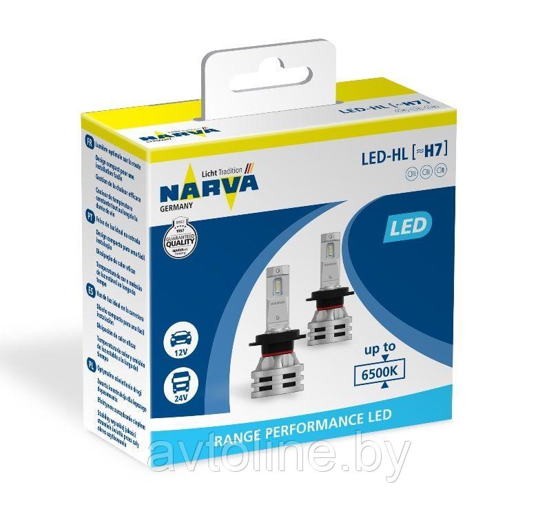 Лампа светодиодная H7 Narva Range Performance LED 18033