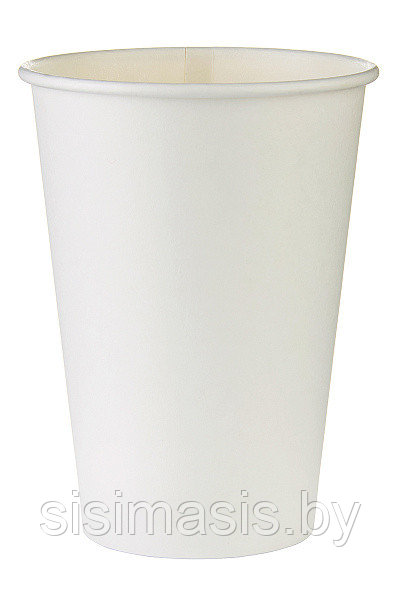 Бумажные одноразовые стаканчики 350 мл., белые/Уп. 50 шт., фото 1