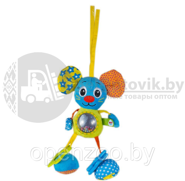 Развивающая тактильная игрушка с первых дней жизни Подвеска Мышонок Fancy Baby - фото 6 - id-p142546282