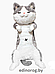 Игрушка подушка кошка Шиба-ину 80 см + брелок в подарок, фото 2