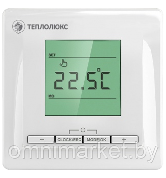 Электронный терморегулятор ТР 515 "Теплолюкс" с ЖК-дисплеем, белый