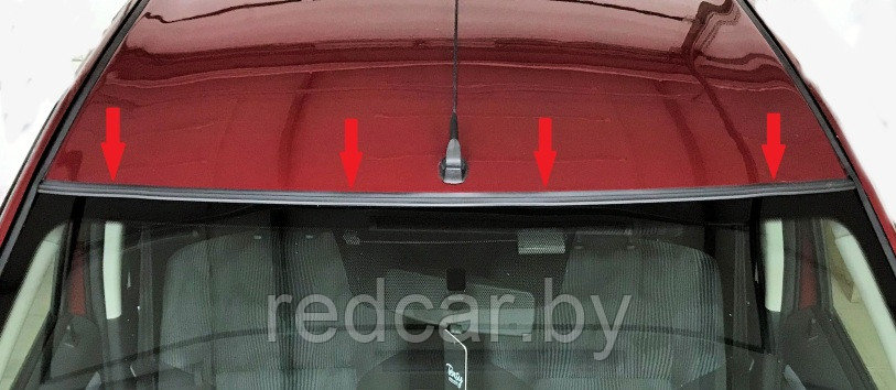 Резиновый уплотнитель лобового стекла для Renault Kaptur - фото 4 - id-p142583596