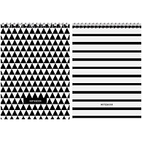 Блокнот А5 60л на гребне ArtSpace "Узоры BW Pattern" твердая подложка