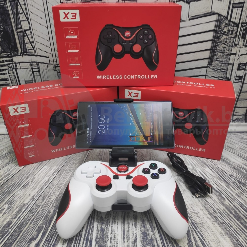 Беспроводной геймпад джойстик для телефона X3 Wireless Controller (iOS Android Tablet Windows PC TV Box) - фото 8 - id-p142589688