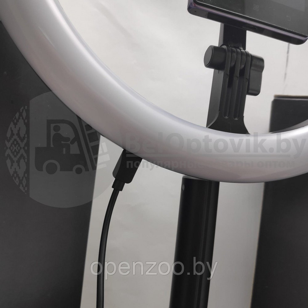 Кольцевая складная лампа на штативе, диаметр 29 см (для селфи, фото/видео съемки) Live Beauty Y2 LED 160, - фото 8 - id-p133757957