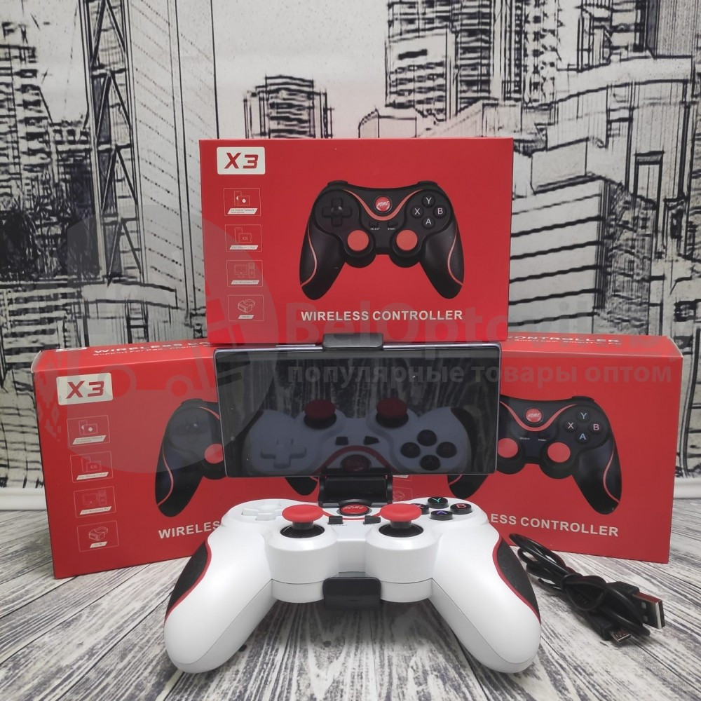 Беспроводной геймпад джойстик для телефона X3 Wireless Controller (iOS Android Tablet Windows PC TV Box) - фото 7 - id-p133809375