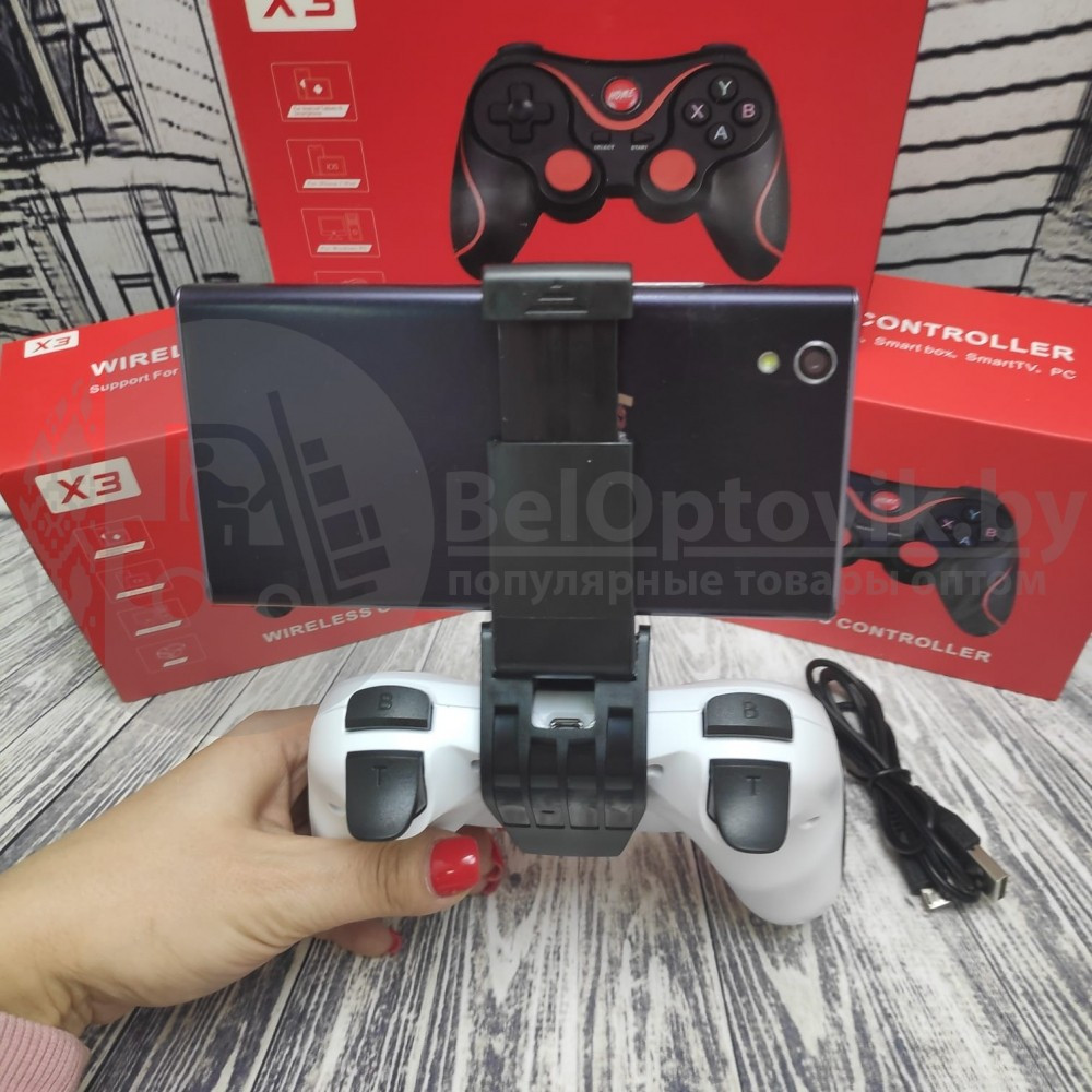 Беспроводной геймпад джойстик для телефона X3 Wireless Controller (iOS Android Tablet Windows PC TV Box) - фото 6 - id-p128167664