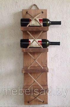 Полка винная деревянная "Кредо Люкс №1"
