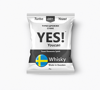 Спиртовые турбо дрожжи YES! YouCan Whisky, 45 г.,