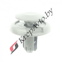 Клипса пластиковая серая Mitsubishi MU000319, Honda 91512SX0003