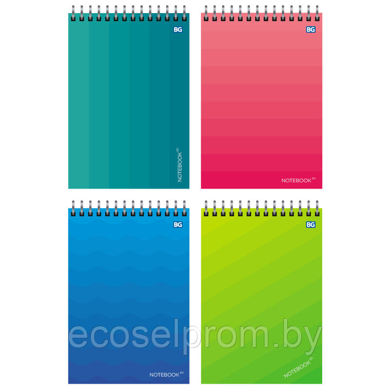 Блокнот А6 60л. на гребне BG "Монотонный"