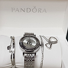 Подарочный набор Pandora браслет подвеска часы, фото 3