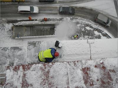 Уборка снега, сосулек и наледи