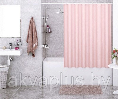 Шторка для ванны Wasserkraft Oder розовая SC-30401 - фото 1 - id-p121756266