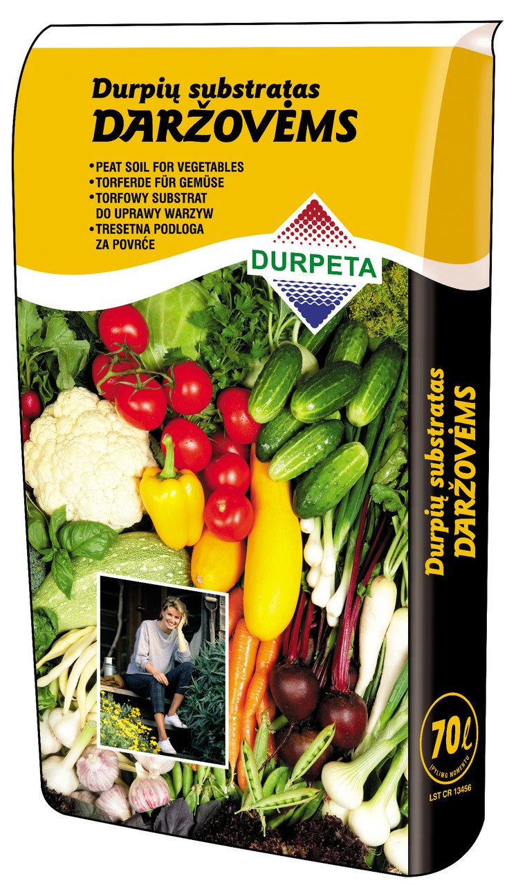 Торфяной субстрат для овощей Durpeta, 70 л. - фото 1 - id-p142604871