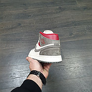 Кроссовки Air Jordan 1 High x Sneakersnstuff White Gray Red, фото 4