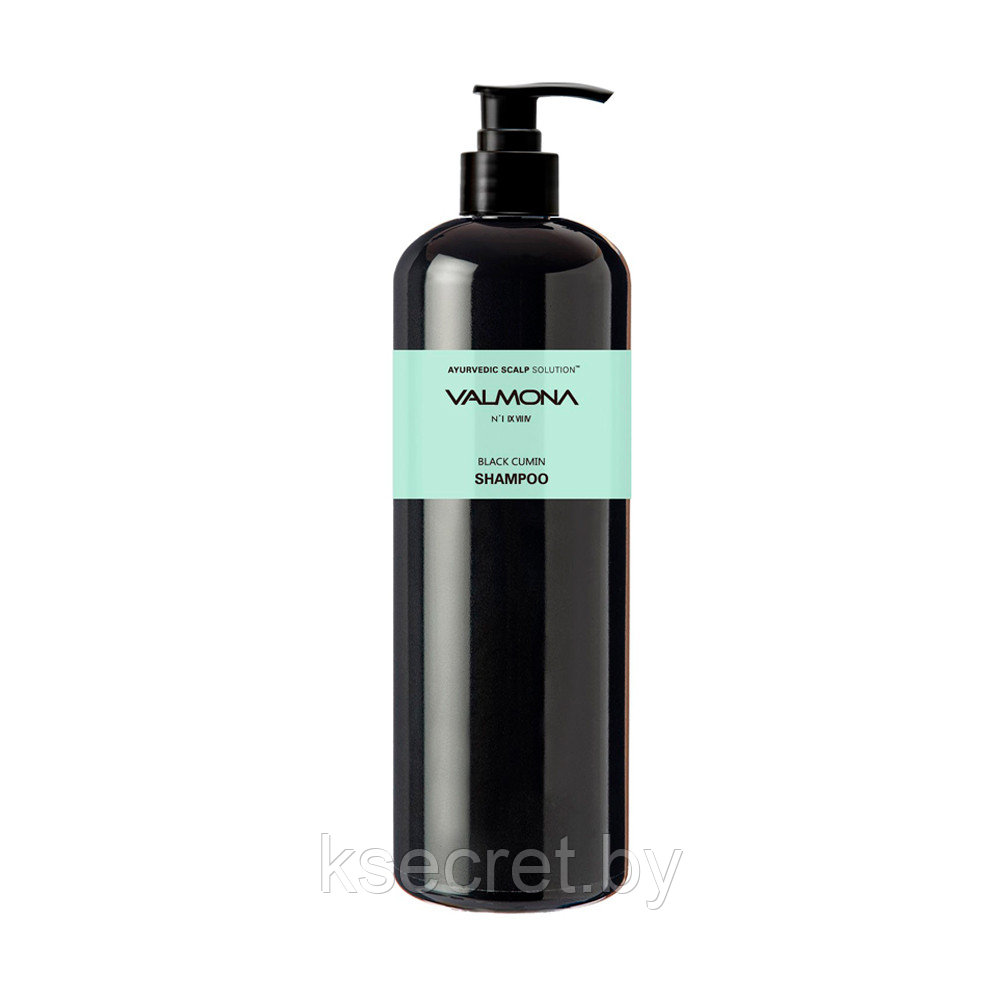 [VALMONA] Шампунь для волос АЮРВЕДА Ayurvedic Scalp Solution Black Cumin Shampoo, 480 мл - фото 1 - id-p142612455