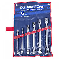 1A06MR KING TONY Набор торцевых ключей с шарниром, 8-19 мм, 6 предметов KING TONY 1A06MR