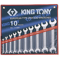 1110MR KING TONY Набор рожковых ключей, 6-28 мм, 10 предметов KING TONY 1110MR