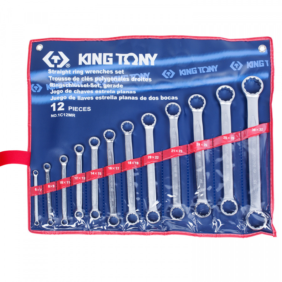 1C12MR KING TONY Набор накидных ключей, 6-32 мм 12 предметов KING TONY 1C12MR - фото 1 - id-p142619588