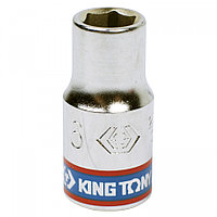 233506M KING TONY Головка торцевая стандартная шестигранная 1/4", 6 мм KING TONY 233506M