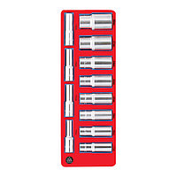 5-014212 МАСТАК Набор глубоких головок 1/2 , двенадцатигранные, ложемент, 12 предметов МАСТАК 5-014212