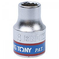 333008M KING TONY Головка торцевая стандартная двенадцатигранная 3/8", 8 мм KING TONY 333008M