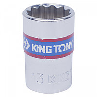 333013M KING TONY Головка торцевая стандартная двенадцатигранная 3/8", 13 мм KING TONY 333013M