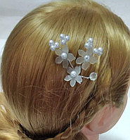 Шпильки украшения для волос, прически жемчужные гибкие с бусинами свадебные вечерние бижутерия
