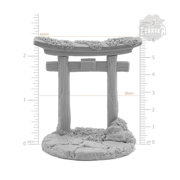 Тории - элемент местности / Torii - Terrein Element. Коллекционная миниатюра Zabavka - фото 2 - id-p142628200