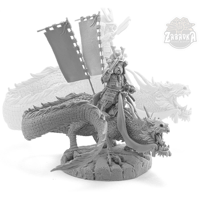 Кот Дайме [Всадник на драконе] / Daime Cat [The Dragon Rider] (32 мм) Коллекционная миниатюра Zabavka - фото 1 - id-p142628209