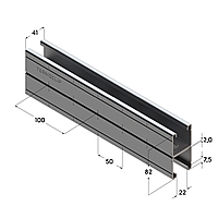 Профиль монтажный 41х82 сдвоенный