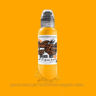 Краска World Famous Tattoo Ink — Master Mike Asian — 24K Gold — 30мл (1Oz)