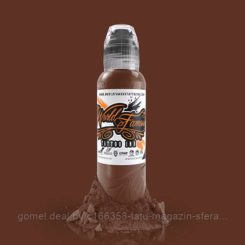 Краска World Famous Tattoo Ink -Sarah Miller Heimdall Brown 15мл (1/2 Oz)
