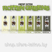 Краска World Famous Tattoo Ink — «Rotten Greens Vincent Zattera Set» 30мл (1 Oz) 6 шт