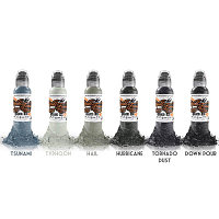 Краска World Famous Tattoo Ink Сет «Poch Muted Storm» 30мл (1 Oz) 6 шт