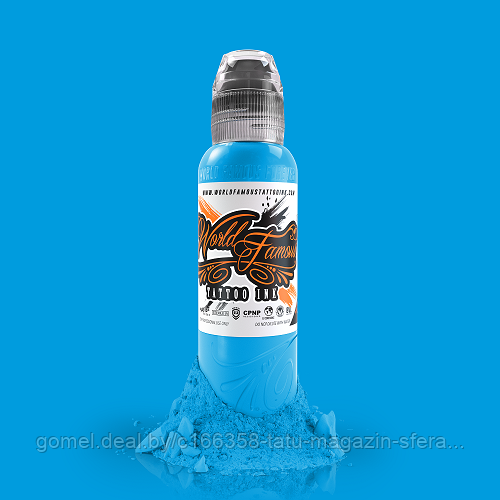 Краска World Famous Tattoo Ink — Einstein Blue 30мл (1 Oz)