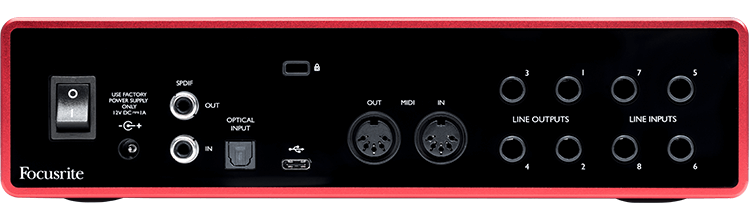 Аудио-интерфейс Focusrite Scarlett 18i8 3rd gen USB - фото 3 - id-p142641306