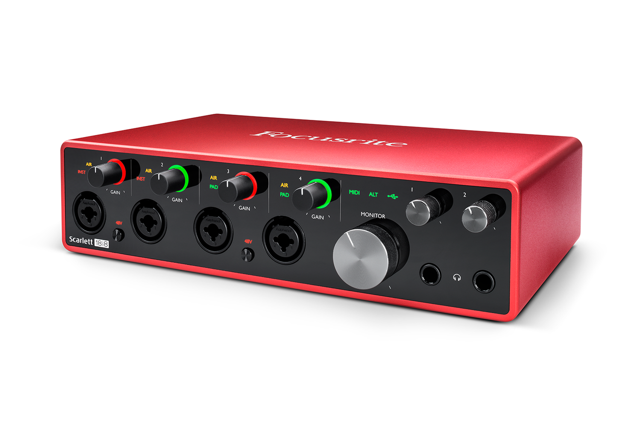 Аудио-интерфейс Focusrite Scarlett 18i8 3rd gen USB - фото 5 - id-p142641306