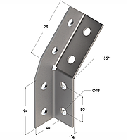 Угол универсальный 135° 38-41
