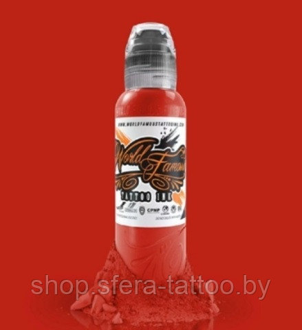 Краска World Famous Tattoo Ink Master Mike Asian Inkfiend Red 60 мл (2 oz) - фото 1 - id-p142638659
