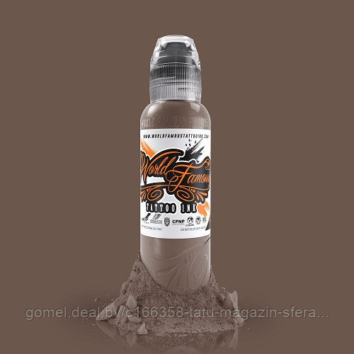 Краска World Famous Tattoo Ink — Pancho Grey 30мл (1 Oz)