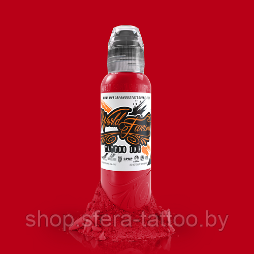 Краска World Famous Tattoo Ink Master Mike Asian Demon Red 30 мл (1Oz) - фото 1 - id-p142638698