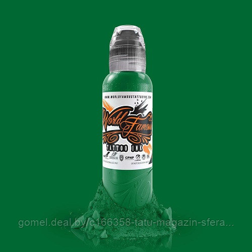 Краска World Famous Tattoo Ink — Oleg Shepelenko — Deep Green 30мл (1 Oz)
