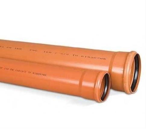 Труба ПВХ для наруж канализации KGEM 160x3000 мм, фото 2
