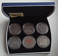 Футляр для 6 монет с капсулой Ø 58.00 mm синий