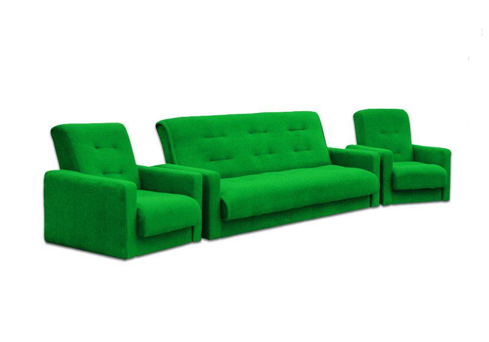 Диван Милан + 2 кресла зеленый - фото 1 - id-p66331379