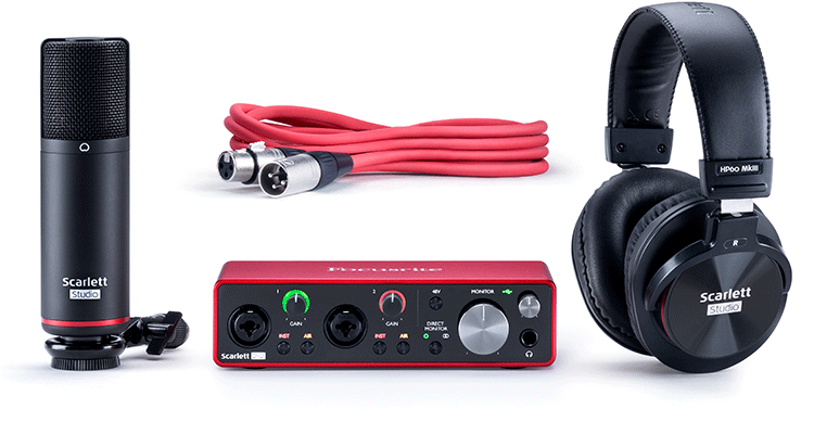 Студийный комплект Focusrite Scarlett 2i2 Studio 3rd gen USB - фото 2 - id-p142653535