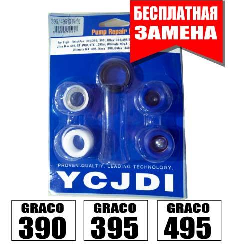 244194 Ремонтный комплект для насоса. Уплотнительные кольца. Graco 390 / 395 / 495 / 595